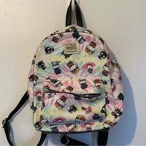 Naruto Shippuden X Hello Kitty MiniBackpack - Pink and White Tie Dye